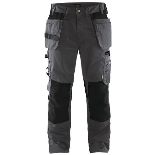 Pantaloni da artigiano grigio scuro/nero taglia 52,