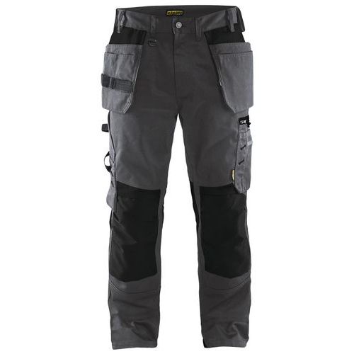 Pantaloni da artigiano grigio scuro/nero taglia 56,
