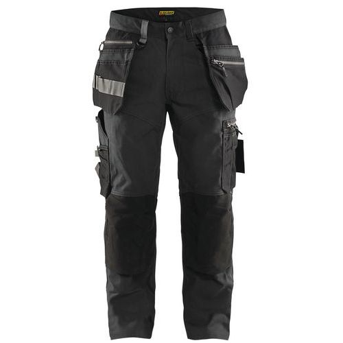 Pantaloni da artigiano stretch grigio scuro/nero 42,