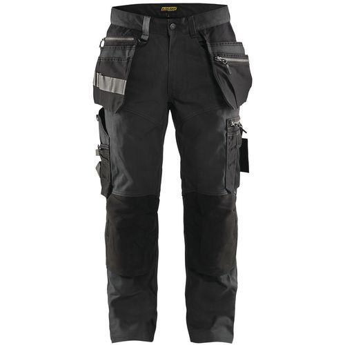 Pantaloni da artigiano stretch grigio scuro/nero 44,