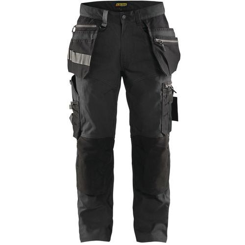 Pantaloni da artigiano stretch grigio scuro/nero 52,