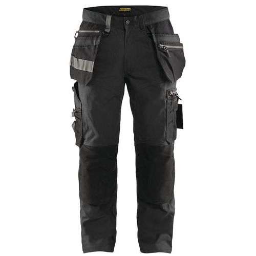 Pantaloni da artigiano stretch grigio scuro/nero 56,