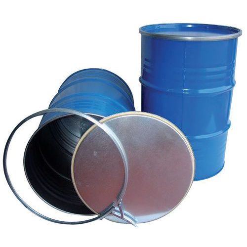 Fusto omologato - 110 L - coperchio asportabile lamiera 8/10,