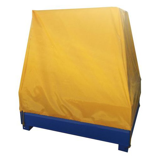 Copertura in pvc per vasca da 2 fusti in acciaio,