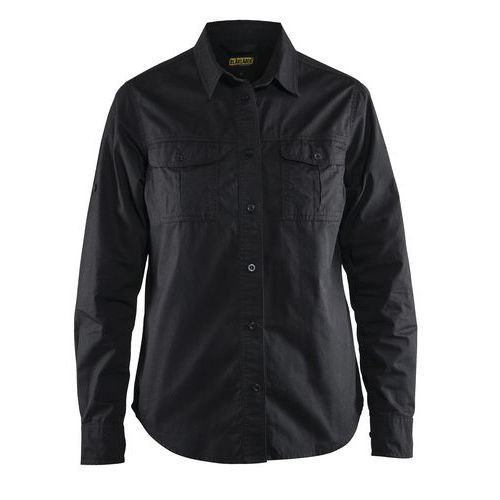 Blaklader Donna Nero Camicia Da In Twill - Immagine 2