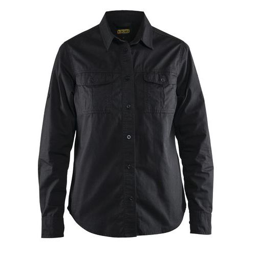 Blaklader Donna Nero Camicia Da In Twill - Immagine 2