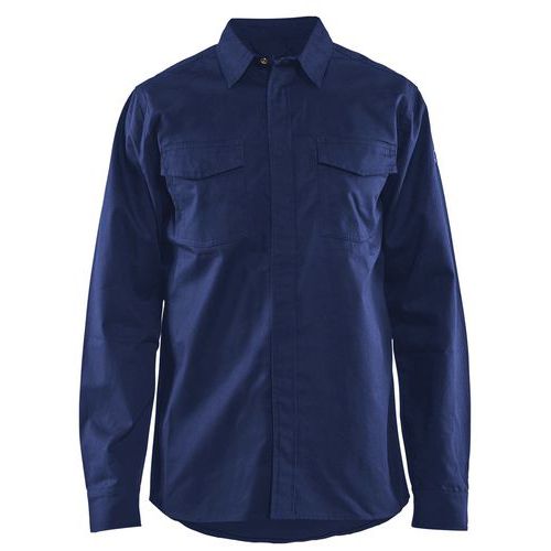 Blakläder Uomo Blu Giacca Da Lavoro, Camicia Antifiamma, Navy, Taglia Unisex: M (M) - Immagine 3