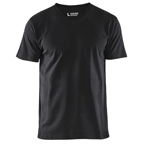 Blaklader Uomo Nero T-Shirt Con Scollo A V - Immagine 2