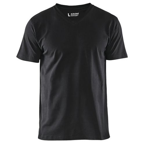 Blaklader Uomo Nero T-Shirt Con Scollo A V - Immagine 2