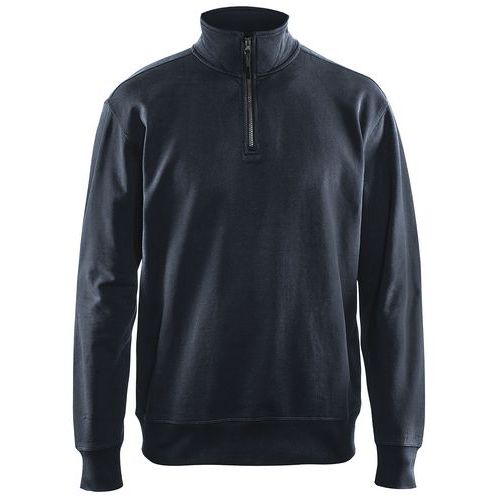 Blaklader Uomo Blu Felpa Con Collo Da Camion - Immagine 2