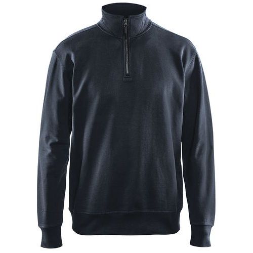 Blaklader Uomo Blu Felpa Con Collo Da Camion - Immagine 2