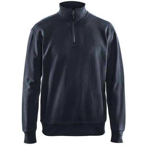 Blaklader Uomo Blu Felpa Con Collo Da Camion - Immagine 2