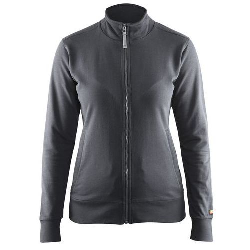 Felpa con zip da donna grigio scuro taglia XS,