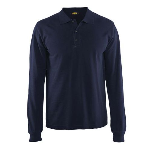 Blaklader Uomo Blu Polo A Maniche Lunghe - Immagine 2