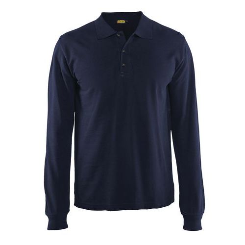 Blaklader Uomo Blu Polo A Maniche Lunghe - Immagine 2