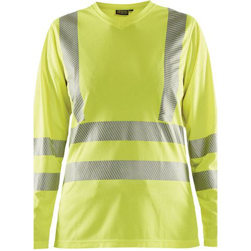 Blaklader Donna Giallo T-Shirt Da A Maniche Lunghe - Immagine 2