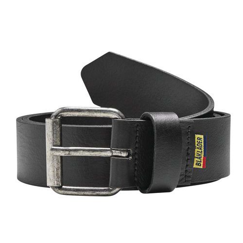 Cintura in pelle nera misura 85 cm,