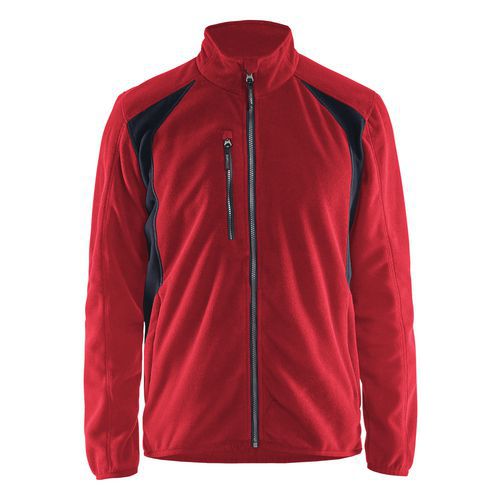 Giacca in micropile rosso/nero taglia XL,