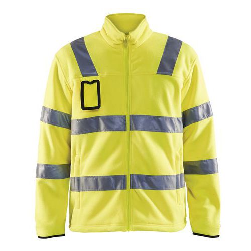 Giacca in pile alta visibilità giallo fluorescente T XXL,