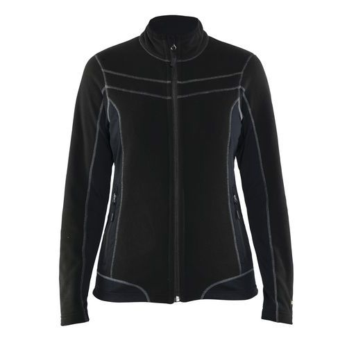 Giacca in micropile da donna nero taglia L,