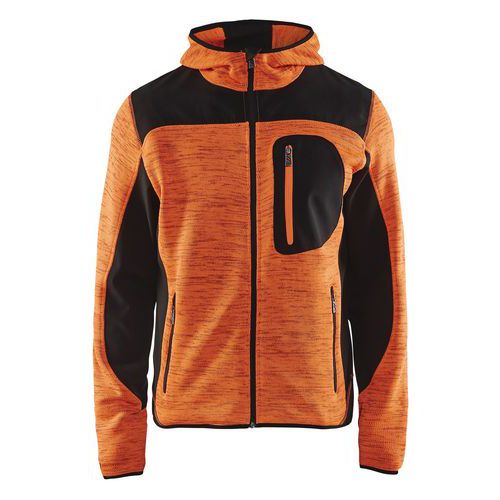 Blakläder Uomo Arancia Giacca Da Lavoro, Cardigan Con Rinforzi Softshell (3Xl) - Immagine 3