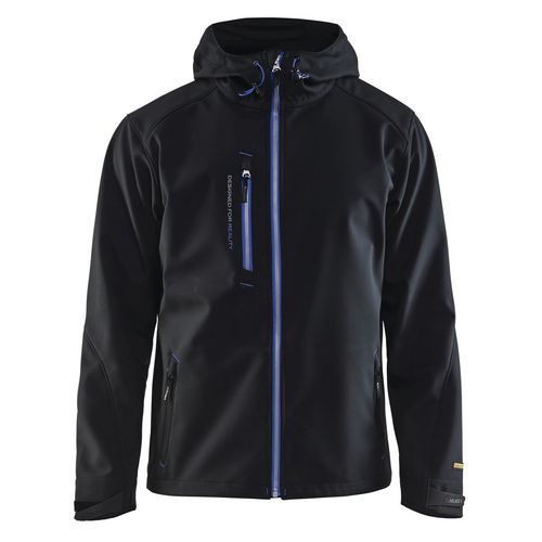 Giacca Softshell  Black/Cornflower blue,