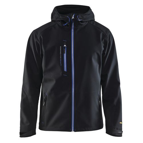 Giacca Softshell  Black/Cornflower blue,