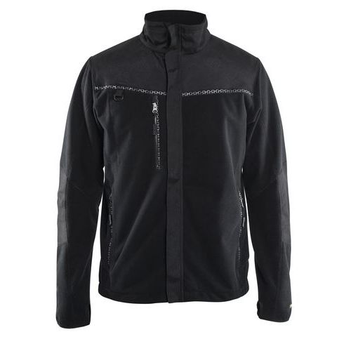 Giacca in pile antivento nero taglia L - 495525249900L,
