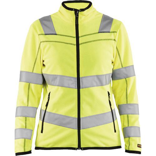 Giacca in micropile ad alta visibilità da donna XS,