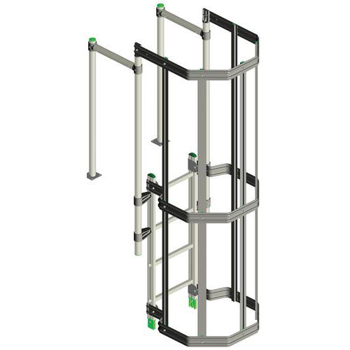 Sbarco con parapetto,