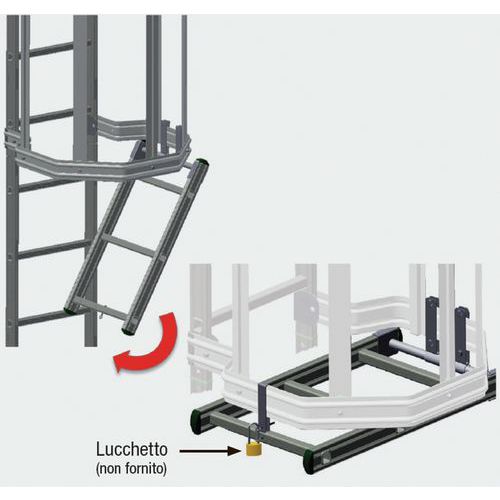 Chiusura accesso - scala a gabbia Security System,