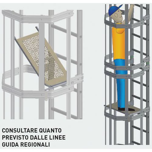 Piano di sosta a botola,