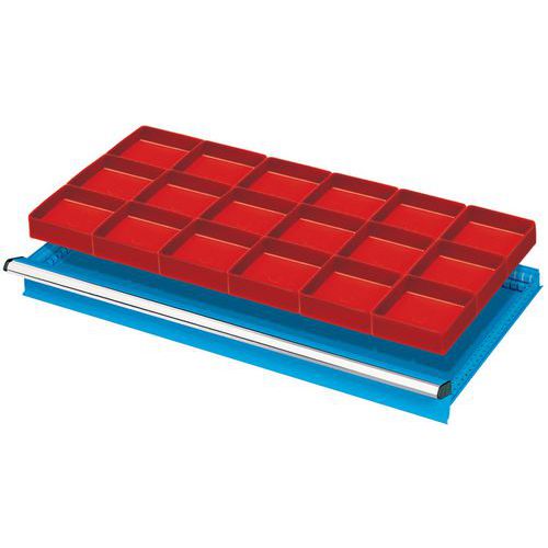 suddivisione cas100-125mm 54X27U 18 vaschette 150x150mm,