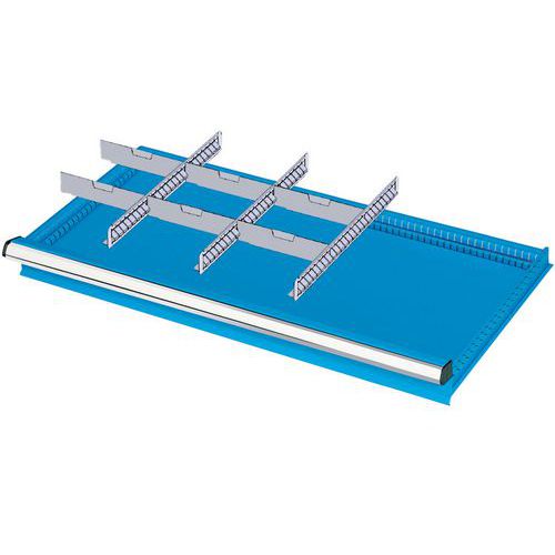 suddivisione cassetti H50 mm 54x27U 3 div fes 6 div trasv,