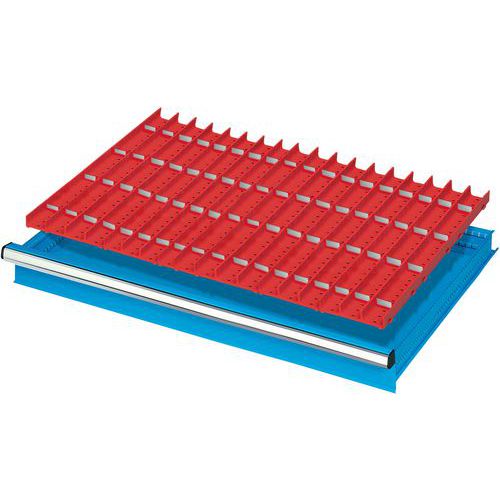 suddivisione cassetti 75mm 54X36U 24 conche a 3 canali,