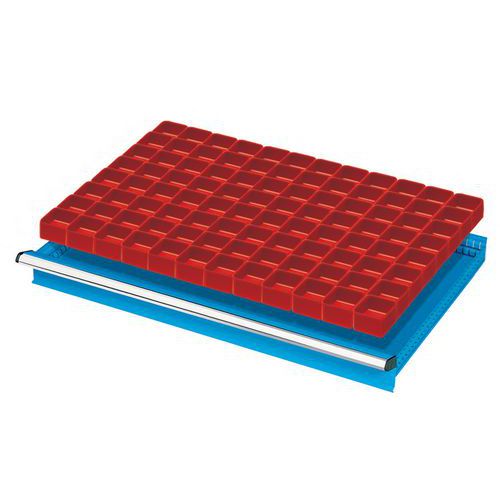 suddivisione cassetti 100-125mm 54x36U.96 vaschette 75x75mm,