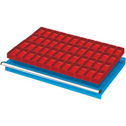 suddivisione cassetti 100-125mm 54x36U 48 vaschette 75x150mm,