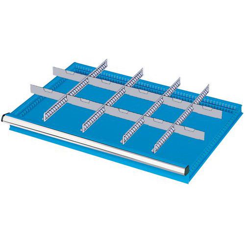 suddivisione cassetti H75 mm 54x36U 4 div fes 6+4 div trasv,