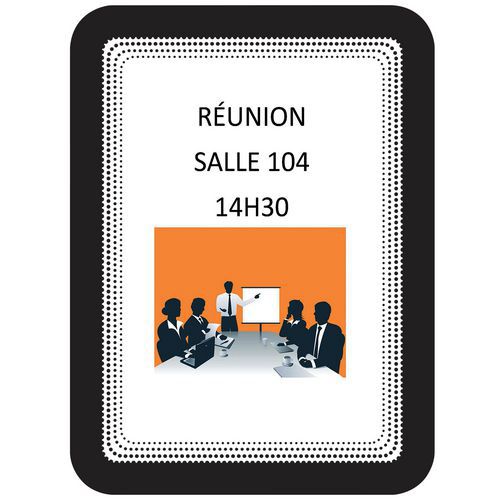 Cornice adesiva per affissione A5 - Tarifold - Nero,