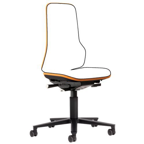 Sedia da officina Bimos Neon Bassa Poggiapiedi: no Grigio,