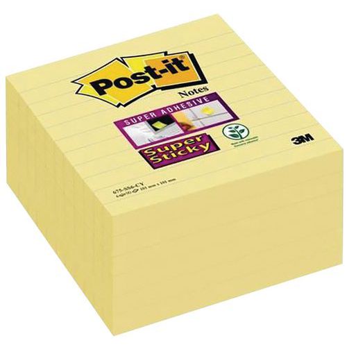 Notes Super Sticky Post-it® formato grande,