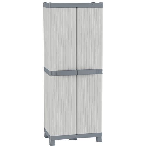 Armadio alto due ante divisorio 4 ripiani vaschette,