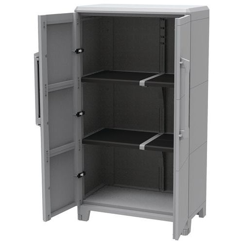 Armadio a 2 ante 2 ripiani modulabili di grande portata.,