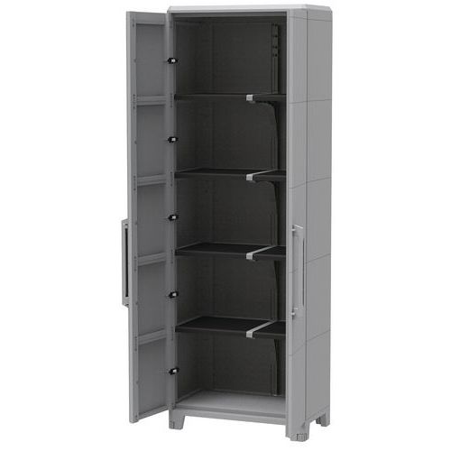 Armadio a 2 ante 4 ripiani modulabili di grande portata.,