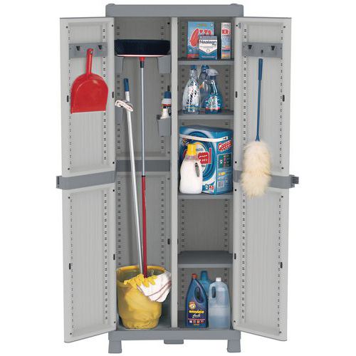 Armadio alto due ante divisorio 4 ripiani div vert.vaschette,