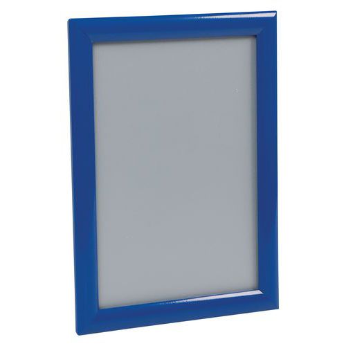 Pannello clic-clac alluminio angoli a punta blu A4-Manutan,