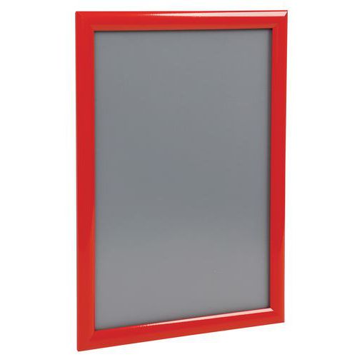 Pannello clic-clac alluminio angoli a punta rosso A3-Manutan,