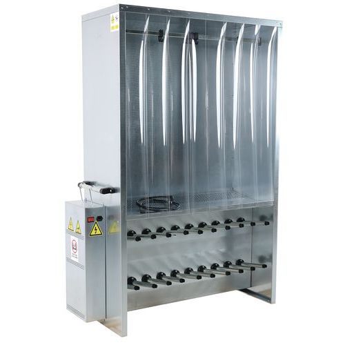 Armadietto per asciugatura con anta a serranda 1900x1200x500,