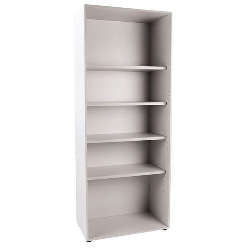 Libreria alta grigia 185x46x72cm,