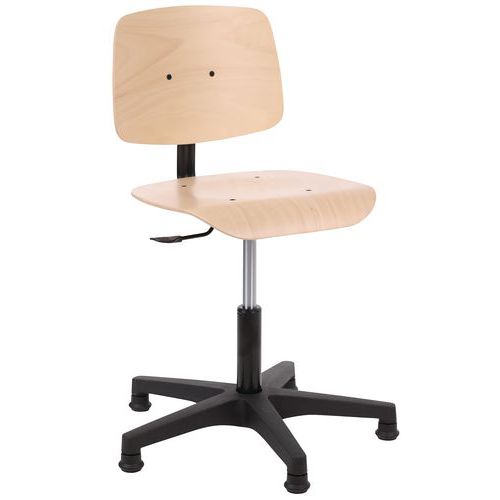 Sedia Da Officina Bassa H Min:42 Base:Gommini,